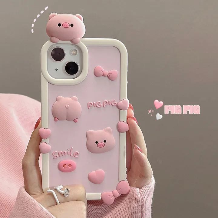 CrashStar%203D%20Cute%20Pink%20Pig%20Thick%20Silicone%20Soft%20Shockproof%20Case%20For%20iPhone%2015%2014%2013%2012%2011%20Pro%20Max%20XS%20XR%20X%208%207%20Plus%20+%20SE%202020%20Cartoon%20Anti-fall%20Phone%20Casing%20Cover%20Shell%20Hot%20Sale%20-%20Image%203