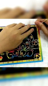 6 pcs Magic Scratch Art Painting Paper