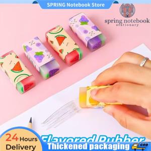 Cute Fruit Flavor Eraser Cartoon 1pc PVC Rubber Student School Office Supplies Correction Stationery