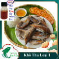 Khô cá thu mặn, khô cá thu loại nhỏ-thịt bùi tươi vị vừa ăn- (Tặng Kèm Mắm Tắc Chua Cay Nhà Làm). 