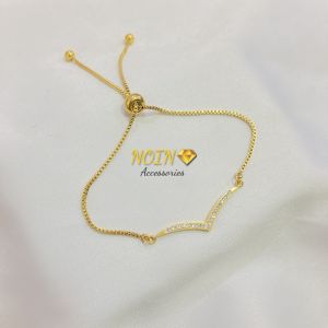 Gelang Serut Fuji Dewasa Permata Cantik Simple Titanium Korean Style