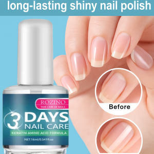 Transparent Quick-Drying Nail Polish Top Base Coat Long-Lasting Super Shiny Gel Set for Reinforcement Soak Off