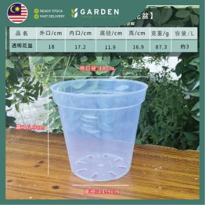 High-Transparency Orchid Pot | Phalaenopsis Orchid Pot | Sphagnum Moss Planter | Plastic Outer Pot | Round Clear Pot