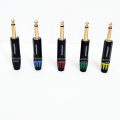 JACK AKAI MONO SOUNDMAX SM-M2X-BG BODY HITAM / JEK AKAI MONO MALE 6,5 MM SOUNDMAX SMM2X-BG (MODEL SEETRONIC). 