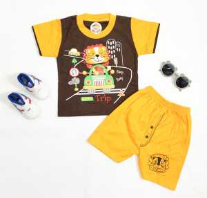Setelan Anak Bayi Laki-Laki - Setelan Anak Cowok Motif Beep Lion Estimasi Usia 3-12 Bulan