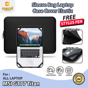 MSI GT 77 Titan Tas Skin Pelindung Laptop Premium Bag Sleeve Pouch Elastis Case Cover Soft Material Model Smooth Zipper Resleting