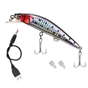 LED Light Fishing Lures Fishing Crankbaits Electric Fishing Lures Electric Fish Baits Rechargeable For Lake River Sea