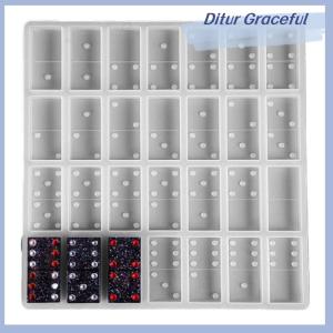 Ditur Silicone Dominoes Game Toy Making Mold Resin Epoxy Craft DIY Mould Casting