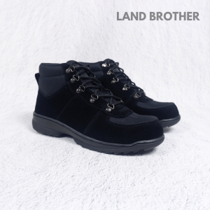 Sepatu boot safety pria ujung besi | sepatu outdoor hiking land brother