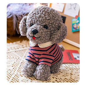 Gấu Bông Nhỏ Chó Lông Xù Thú Nhồi Bông Chó Lông Xù Siêu Cute Gấu Bông Mini 23Cm