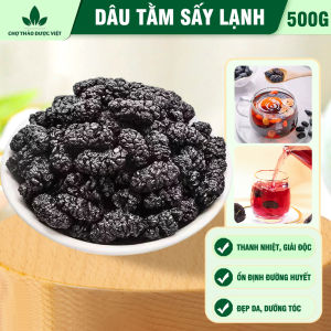 Trà dâu tằm sấy khô nguyên quả 500g dâu đen sấy nguyên vị pha trà hỗ trợ tốt cho tiêu hóa