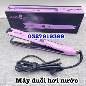 Steam Pro 2.0 Máy Duỗi Tóc Hơi Nước Cao Cấp Bản Nhỏ 32cm Gốm Ceramic Chống Dính 5 Mức Nhiệt Độ 150-230 Độ