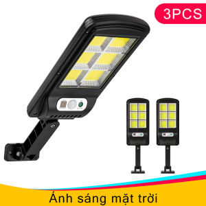 [1pcs 2pcs 3pcs 4pcs] Đèn năng lượng mặt trời 200W siêu sáng có remote chống nước ip67 loại 2 pin thời gian sáng 6 đến 8 tiếng đèn pha led năng lượng mặt trời cảm biến sáng tự động