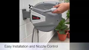 BuzzTech 10M 20M 30M Retractable Water Hose Reel Roller Wall Mount Pipe Extension Air Rumah Garden Air Pipe Extension