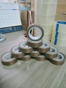 Băng dính chịu nhiệt Teflon - PTFE tape (vải sợi thủy tinh chịu nhiệt tới 320 độ C) dán máy hàn dán lưỡi dao máy cắt…