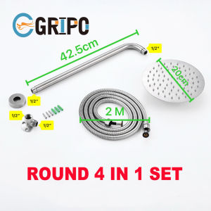 GRIPO High Quality Pure sus304 Stainless Shower fittings Shower Set GP500SS