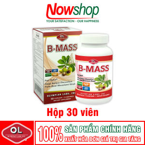 Viên Co Trĩ B-Mass Olympian Labs Mỹ (30V) | Giảm Đau Rát Hậu Môn Trĩ Nội Trĩ Ngoại Bền Thành Mạch