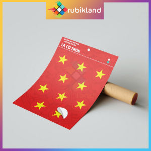 [KAS] Sticker PVC Cờ Đỏ Sao Vàng Hình Dán Cờ Việt Nam Vô Địch Nhựa Không Rách Vòng Tay Nón Bảo Hiểm
