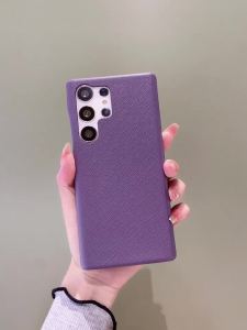 Collections All-surround Leather Mb Saffiano Phone Case for Galaxy S24 S24Plus S21 S21Plus S22 S23Ultra S23 S23Plus S24U