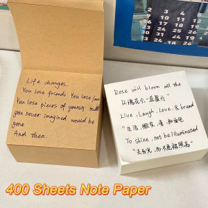 400 Sheets Thick Note Paper Scratch Paper Tearable Blank Draft Paper Square Sticky Notes Student Notepad