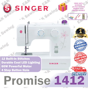SINGER 1409 PORTABLE SEWING MACHINE WITH FREE GIFTS / MESIN JAHIT SINGER