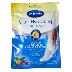 Dr. Scholls Dry Cracked Skin Ultra-Hydrating Foot Mask Intensely Moisturizes & Rough Dry Skin Ultra Exfoliating Foot Mask 1 Pair