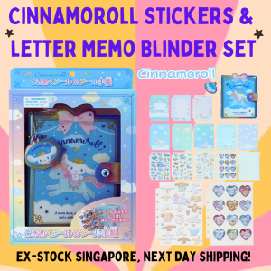 [Direct from Japan] Stock SG 100% Original Sanrio Cinnamoroll Sticker Card Letter Style Memo Blinder