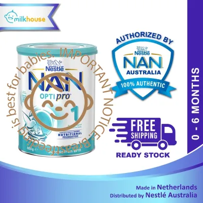 [Ready Stock] Nestle NAN OPTIPRO 1 Premium Follow-on Formula (800g) From 0 to 6 Months Premium Milk Drink Baby Formula Milk Powder Exp date: Apr 2027 [Made in Netherlands]