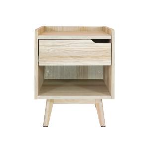 SB Design Square KONCEPT FURNITURE ตู้ข้างเตียง KC-PLAY รุ่น JABO สีไม้อ่อน (40x40x50 ซม.)