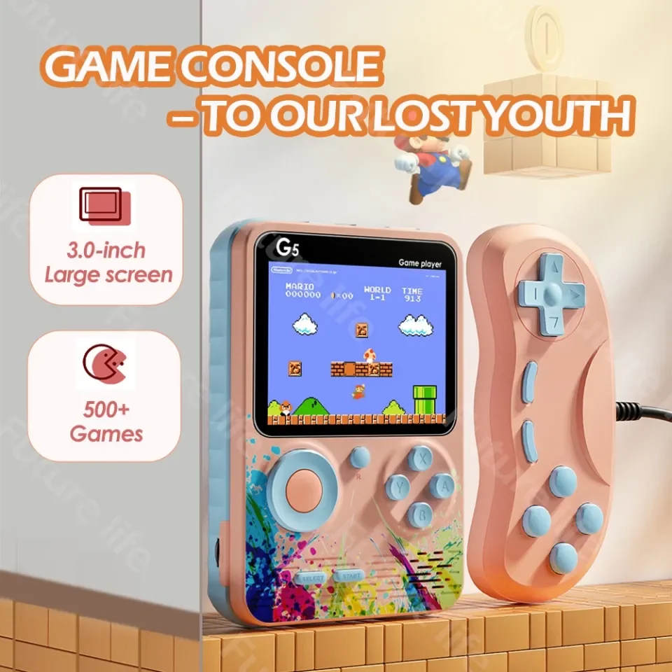 🔥COD+FREE Shipping🔥 [Built-in 500 Games]G5 Gaming Machine Retro Mini Game  Console Gameboy Rechargeable Portable Video Game Handheld Mario Handle PSP  | Lazada PH