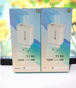 Charger VVO T1 5G 120W Super VOOC Quick Charge 3.0 Support Fast Charging
