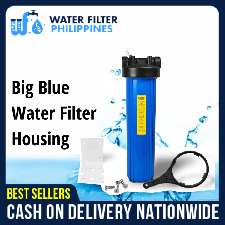 Water Filter Big Blue Housing Heavy Duty 20" Big Type Filter 1" NPT use