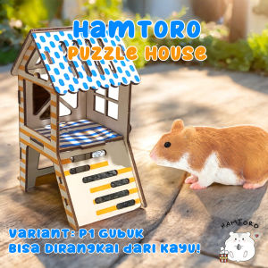 Hamtoro Puzzle Rumah Kayu Mainan Hamster Interaktif Lucu dan Berkualitas