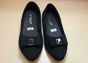 Flats shoes Esmeralda HS B002 Sepatu balet Up Gemini model esme motif front tie atau dasi depan koleksi terbaru Humaira shop