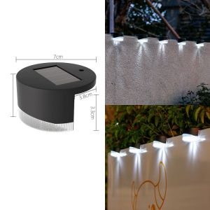 โคมไฟติดผนังพลังงานแสงอาทิตย์กันน้ำสีขาว/อบอุ่นกลางแจ้ง IP65โคมไฟติดผนังพลังงานแสงอาทิตย์ใหม่ไฟติดผนังสำหรับตกแต่งสวนและสวน