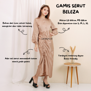 GAMIS BELLEZA MAXI GAMIS VELVET MURAH TRENDY