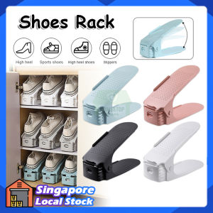 Shoe Rack Organizer Adjustable Low High Heels Plastic Shoes Stand Shelf Cabinet Slipper Home Storage Space Saving Shoe Rack