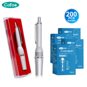 Cofoe 3-Pin Lancet Heads Silver Lancing Pen Household Lancing No Pain for Diabetic Monitor Blood Glucose Meter Device Diabetic Cupping Tools