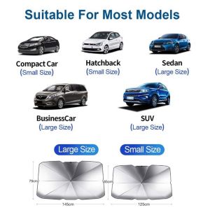 SUNSHADE UMBRELLA Sunshade Windscreen Cover Dashboard Sunshade Payung Selimut Sunshade Cermin Depan Tilai Sunshade