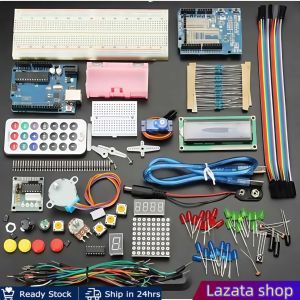 2023 Makerlab Upgraded Starter Kit for Uno R3 DIP Boxed RFID ARDUINO with PDF Manual Lessons Compatible with Arduino Laboratory teaching