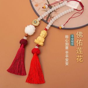 💟G𝐢á R𝐞̉💟Khánh Treo Xe Gương Xe Ô Tô Hươu Và Hoa Sen Treo Xe Mang Lại May Mắn