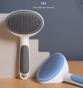 Lược chải lông chó mèo có nút bấm chuyên gỡ rối lông thú cưng