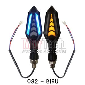 Lampu Reteng Sein Led Panah Running 2 in 1 isi sepasang