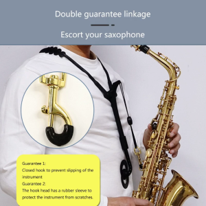 Saxophone đeo dây hai vai Dây Đeo Chiều Dài Có Thể Điều Chỉnh Sax Vai Khai Thác dây đeo cổ Nhạc Cụ Phụ Kiện Các Bộ Phận