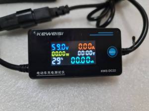 เครื่องตรวจสอบแบตเตอรี่ เช็คความจุแบตเตอรี่ วัดวัตต์ วัดแอมป์ ระยะเวลาการชาร์จ อุณหภูมิ สำหรับตรวจสอบรถไฟฟ้า