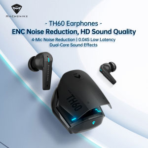 [Deliver In 72 hours]MACHENIKE TH60 Bluetooth 5.4 Wireless Earphones TWS In-Ear Earbuds 4-Microphones EMC Call Noise Reduction 0.04S Low Latency Game Earphones Built-in Microphone Waterproof Sports for IOS/Android