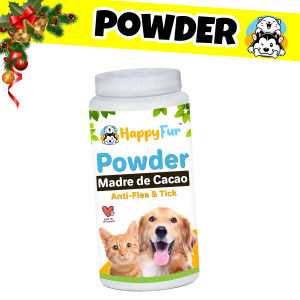 Pet Powder ANTI TICK & FLEA - HAPPY FUR - Cat Dog Powder 150 GRAMS