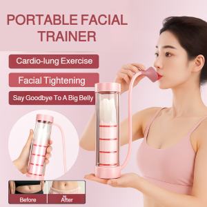 New Petal Design Breathing Exercise Dumbbell Portable Abdominal Trainer For Lung Capacity Waistline Sculpting Pelvic Floor And Facial Muscle Training Exercise The Waistline Lung Vitality  Exercise Essentials