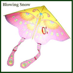 Blowing 90*55cm Rainbow Butterfly Kite Outdoor Foldable Kids Kite With 50M Control Line