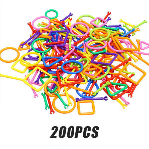 MAGIC STRAW 4D Mainan Anak DIY Pipa Puzzle Smart Stick Stik Kreatif MAGIC STRAW Ajaib Mainan Sedotan Isi 200/420Pcs / SEDOTAN SUSUN